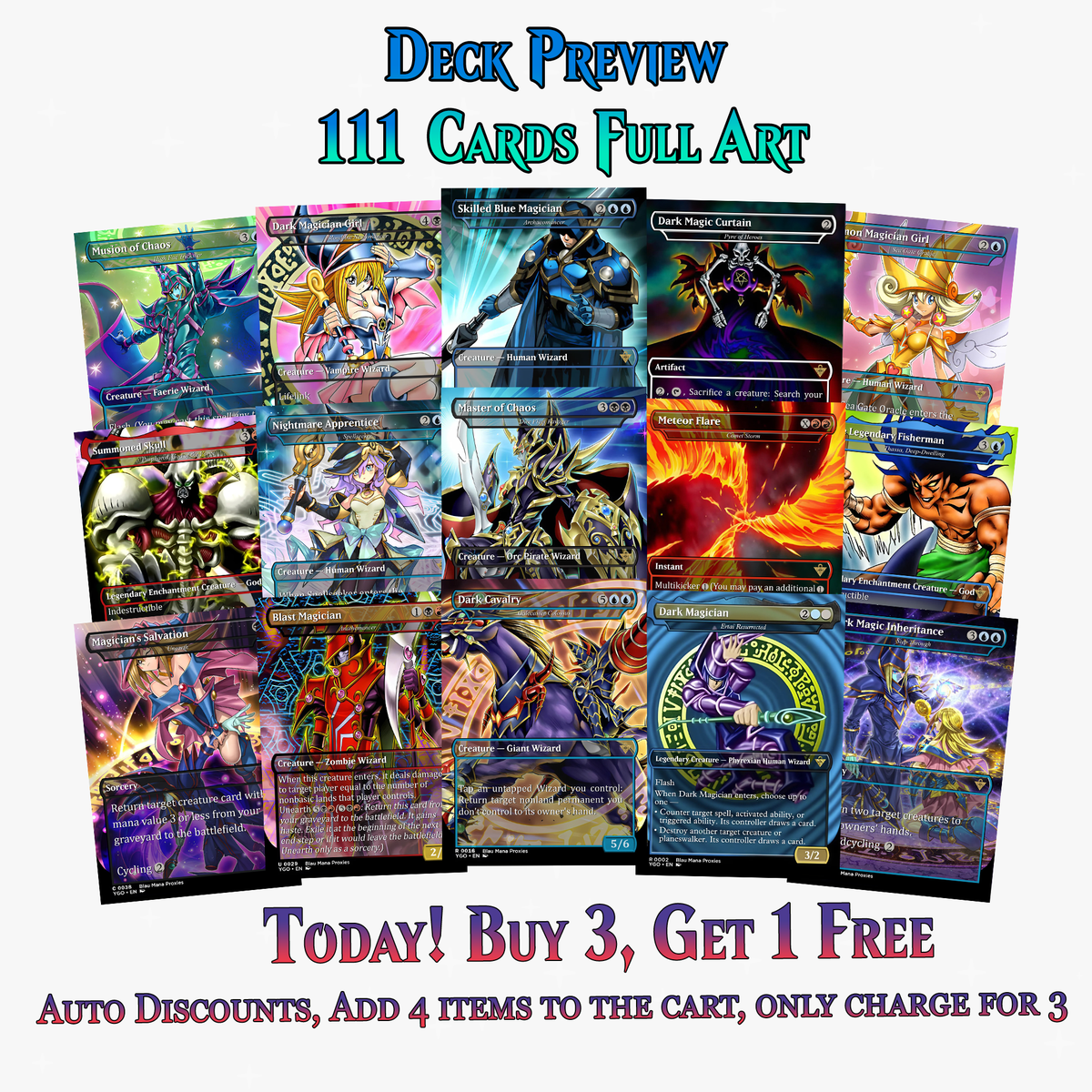 Yugioh Dark Magic Commander Deck | 111+ Cards | ProxyTCG