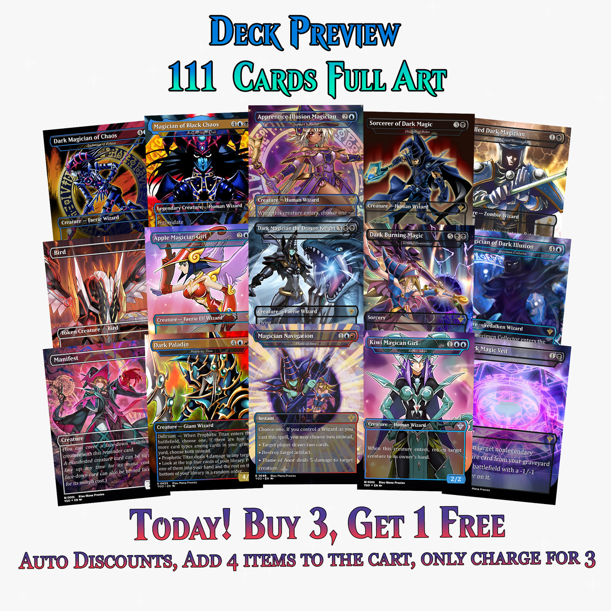 Yugioh Dark Magic Commander Deck | 111+ Cards | ProxyTCG