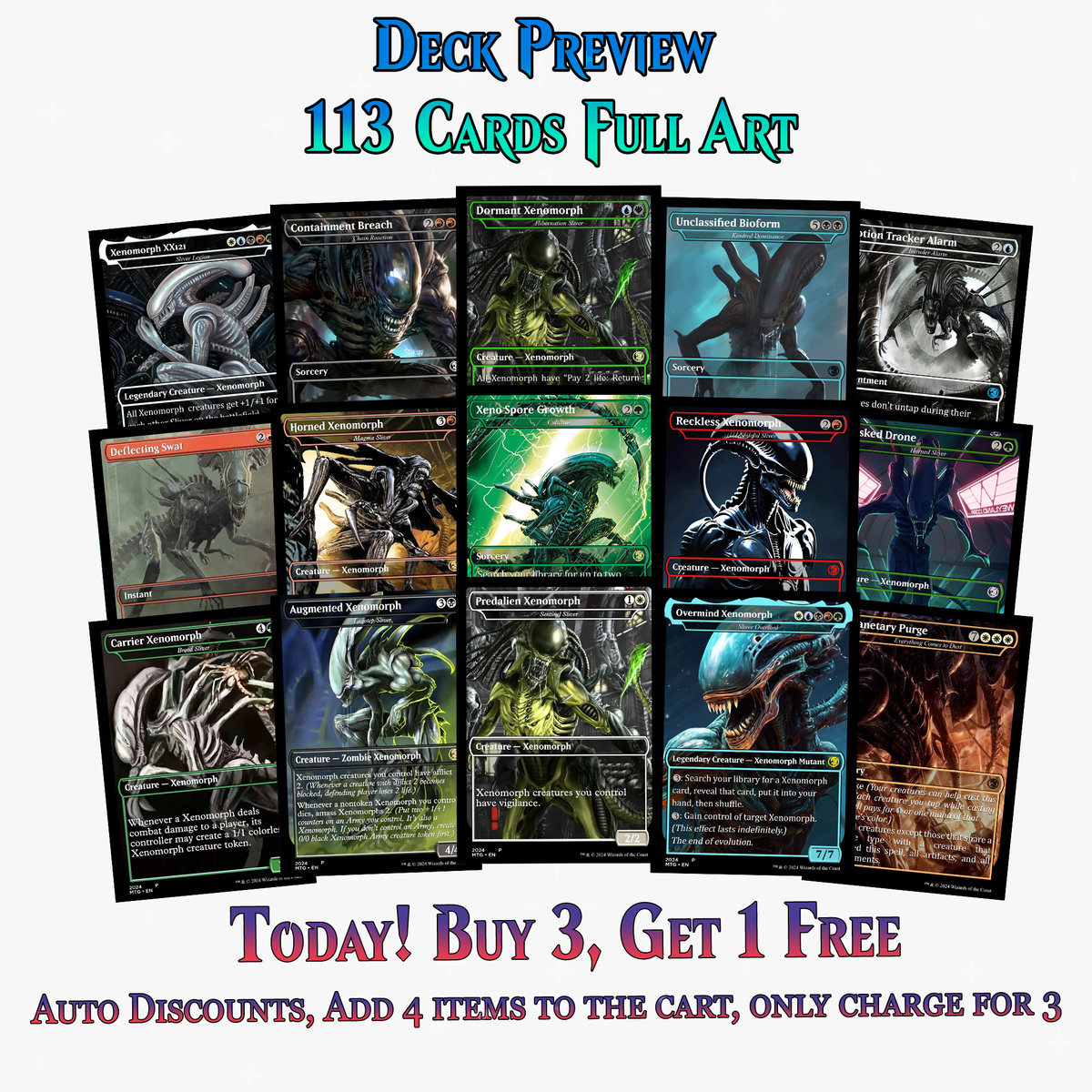Xenomoth Alien Commander Deck – 113+ Cards | ProxyTCG