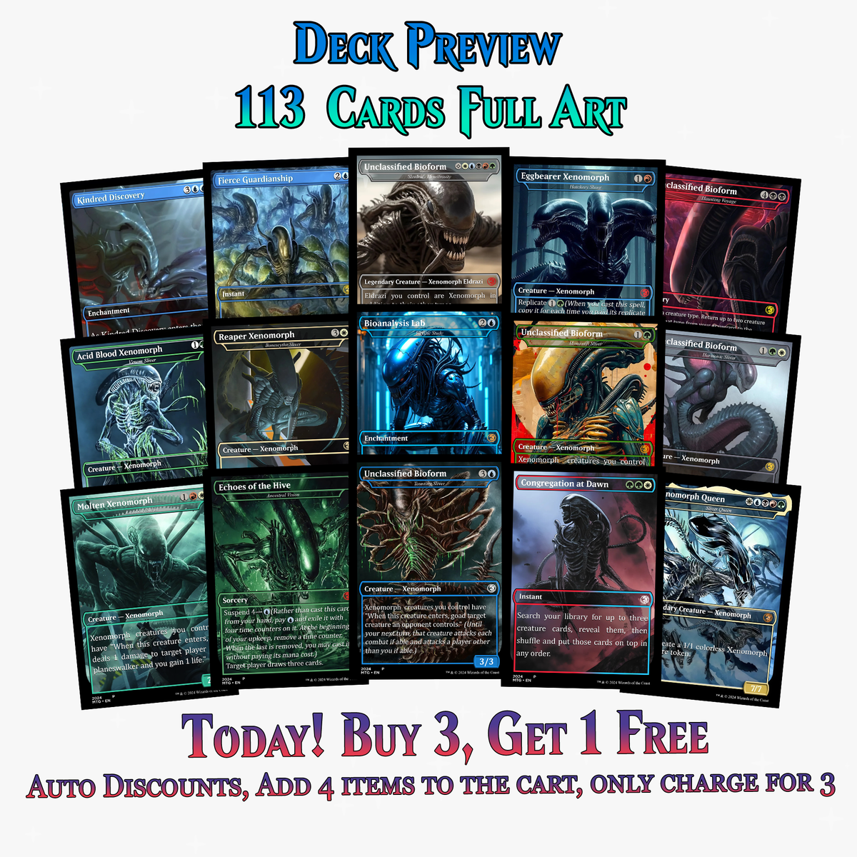 Xenomoth Alien Commander Deck – 113+ Cards | ProxyTCG