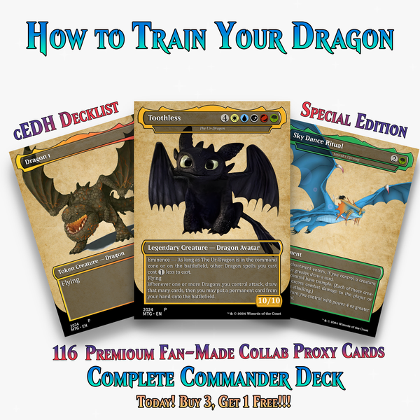 How To Train Your Dragon Commander Deck – 116+ Cards | ProxyTCG