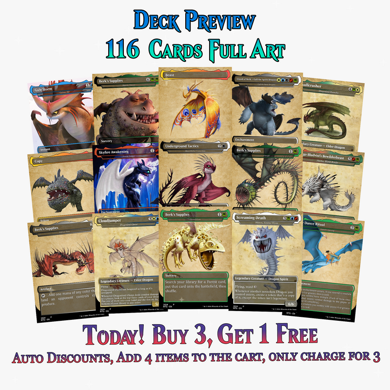 How To Train Your Dragon Commander Deck – 116+ Cards | ProxyTCG