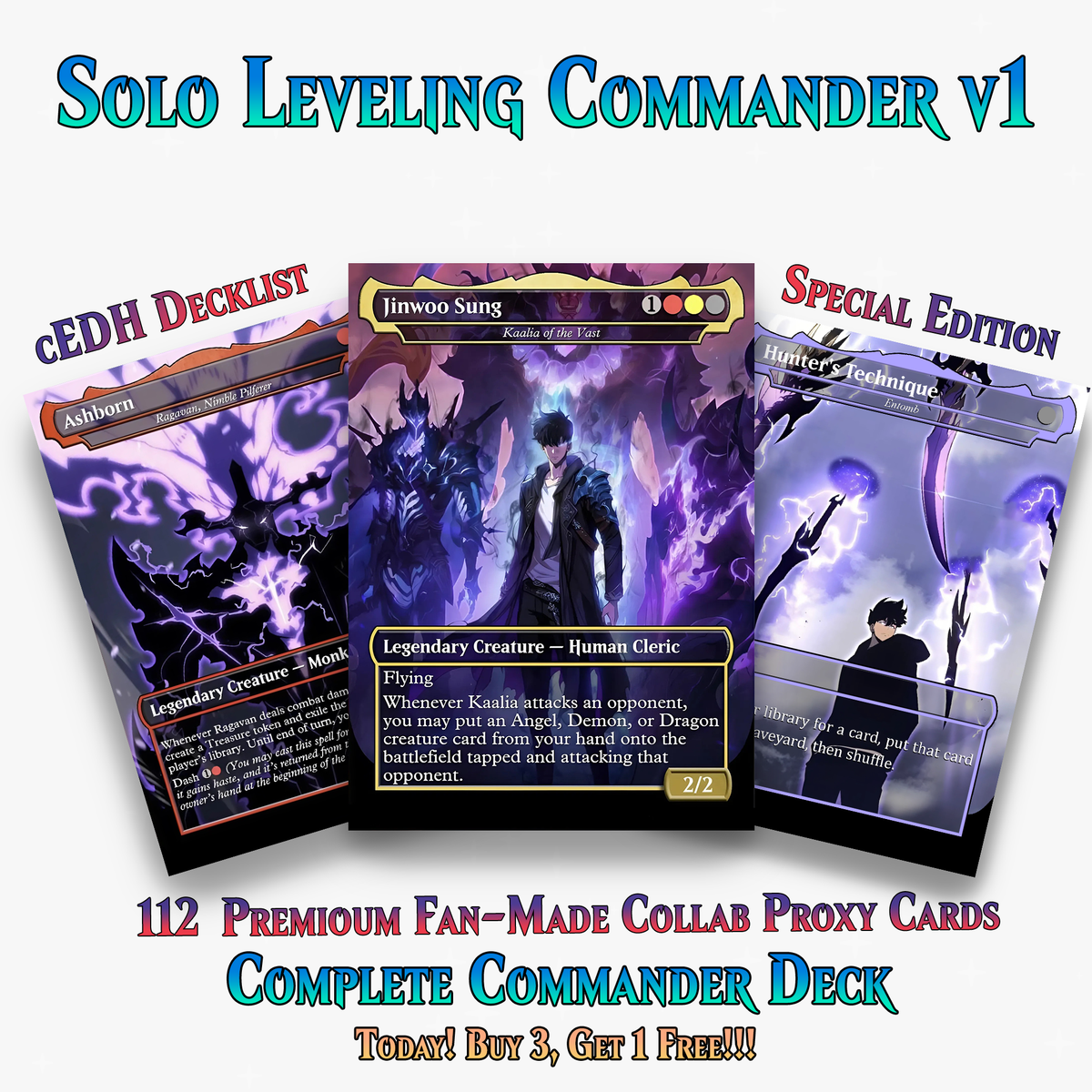 Solo Leveling Commander Deck – 112+ Cards | ProxyTCG