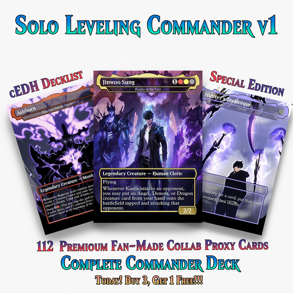 Solo Leveling Commander Deck – 112+ Cards | ProxyTCG