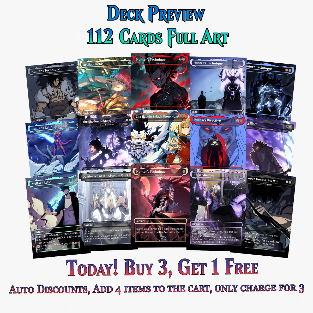 Solo Leveling Commander Deck – 112+ Cards | ProxyTCG