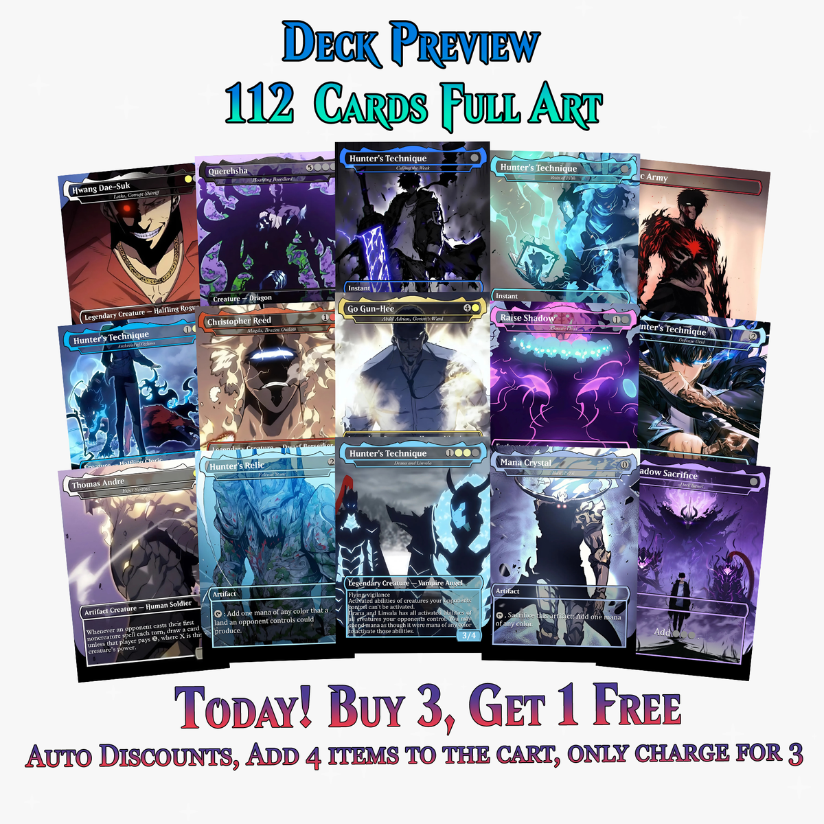 Solo Leveling Commander Deck – 112+ Cards | ProxyTCG