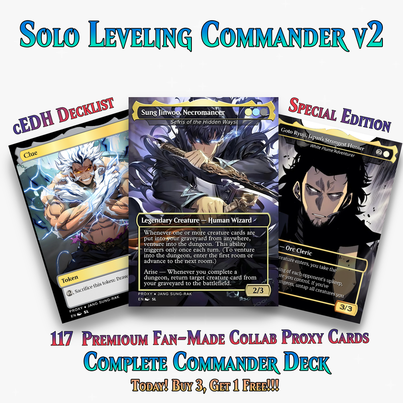 Solo Leveling Commander Deck V2 – 117+ Cards | ProxyTCG