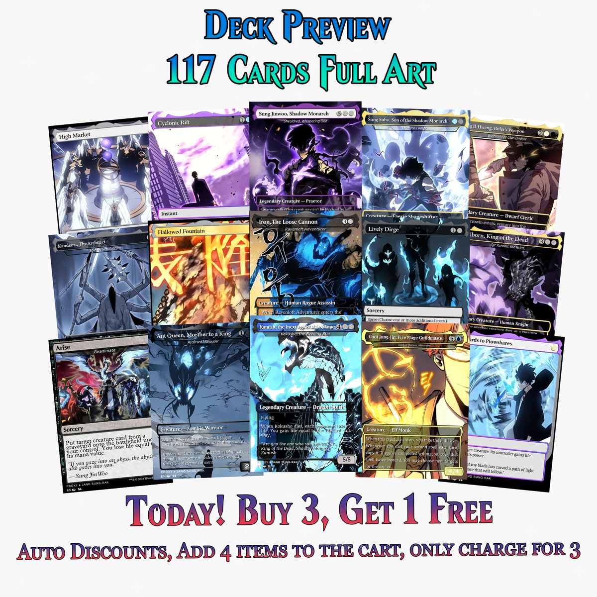 Solo Leveling Commander Deck V2 – 117+ Cards | ProxyTCG