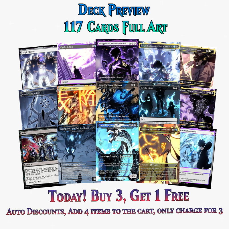 Solo Leveling Commander Deck V2 – 117+ Cards | ProxyTCG