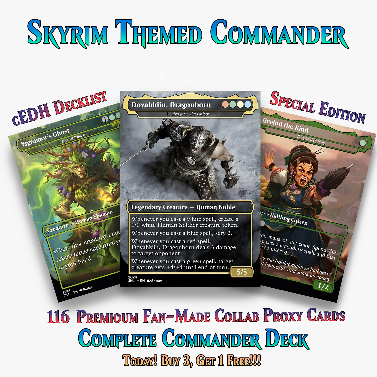 Skyrim Themed Commander Deck – 116+ Cards | ProxyTCG
