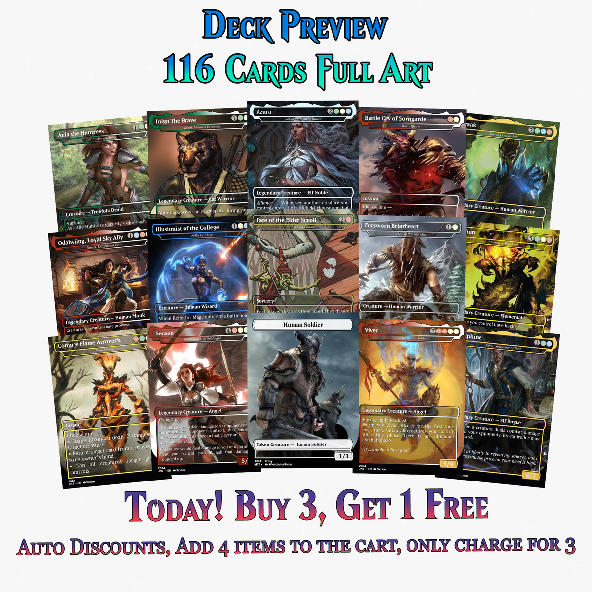 Skyrim Themed Commander Deck – 116+ Cards | ProxyTCG