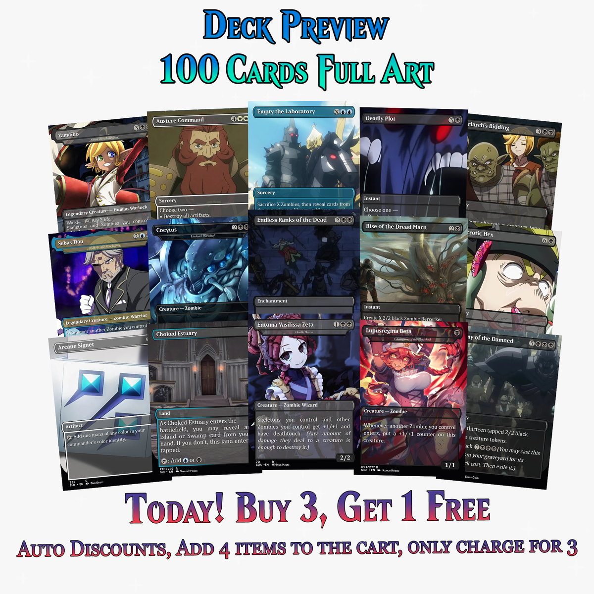 Overlord Zombie Tribal Commander Deck - 100+ Cards | ProxyTCG