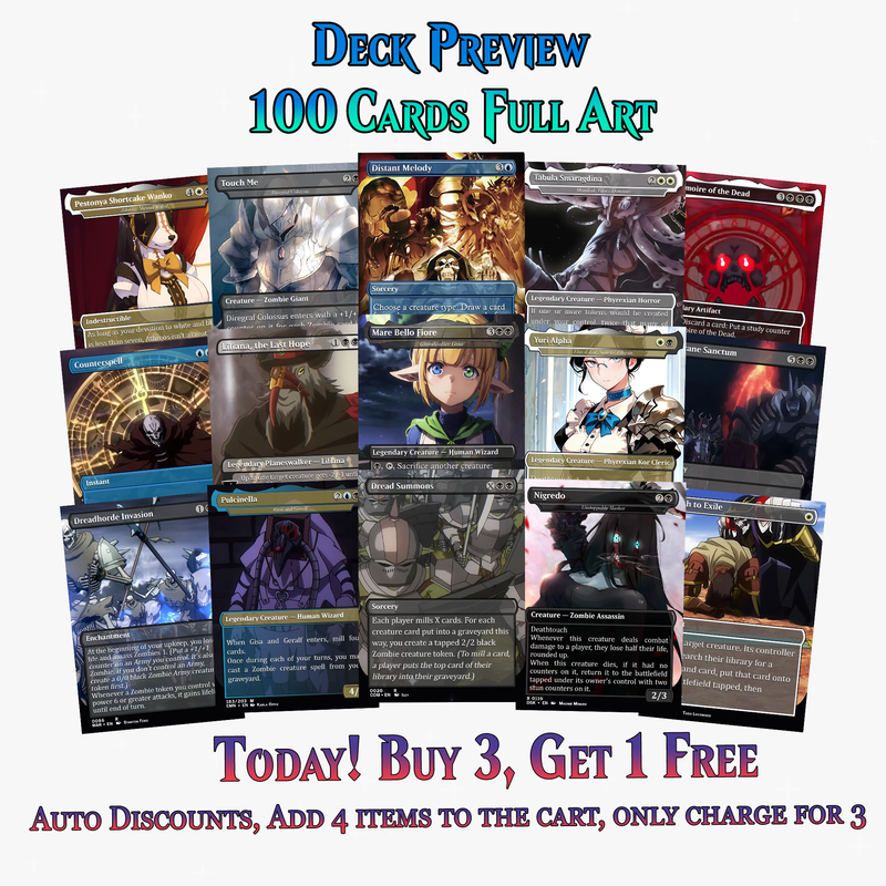 Overlord Zombie Tribal Commander Deck - 100+ Cards | ProxyTCG