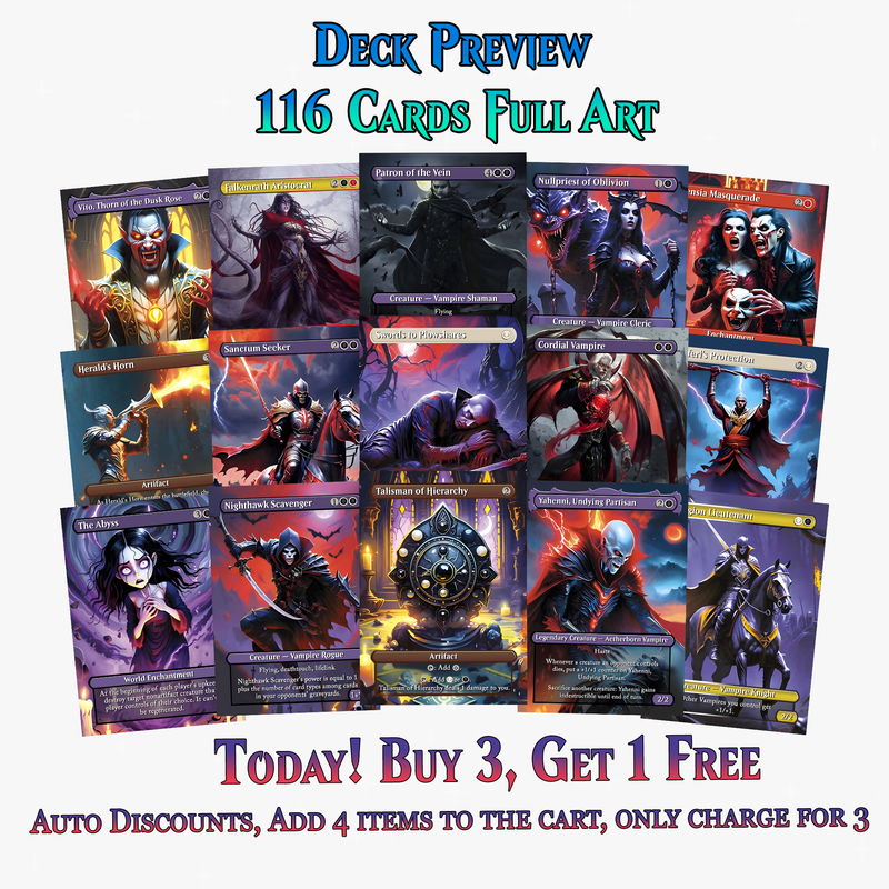 Vampire Commander Deck - 116+ Cards - ProxyTCG
