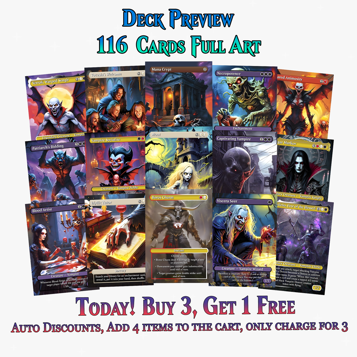 Vampire Commander Deck - 116+ Cards - ProxyTCG
