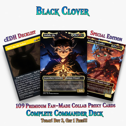 Black Clover Anime Commander Deck | 109+ Cards | ProxyTCG