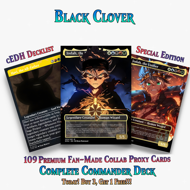 Black Clover Anime Commander Deck | 109+ Cards | ProxyTCG