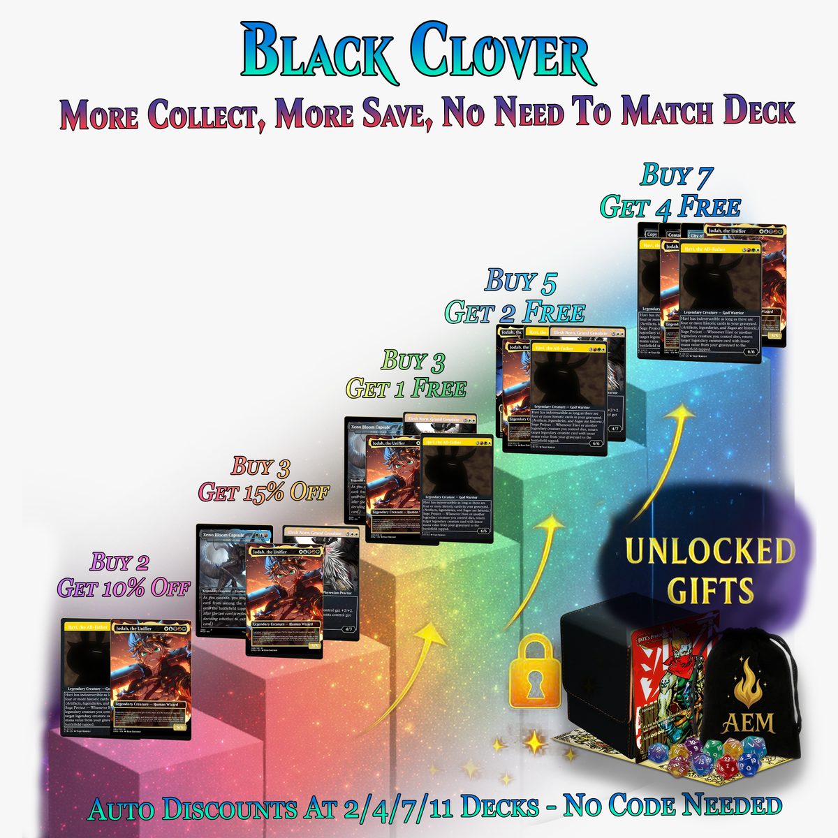 Black Clover Anime Commander Deck | 109+ Cards | ProxyTCG