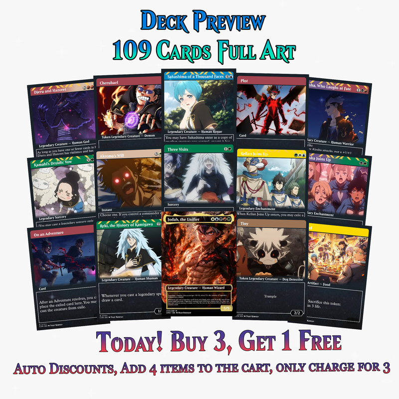 Black Clover Anime Commander Deck | 109+ Cards | ProxyTCG