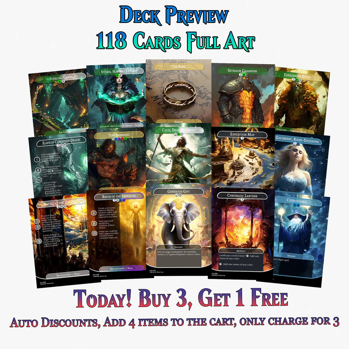 Tom Bombadil Sagas Commander Deck | 118+ Cards | ProxyTCG