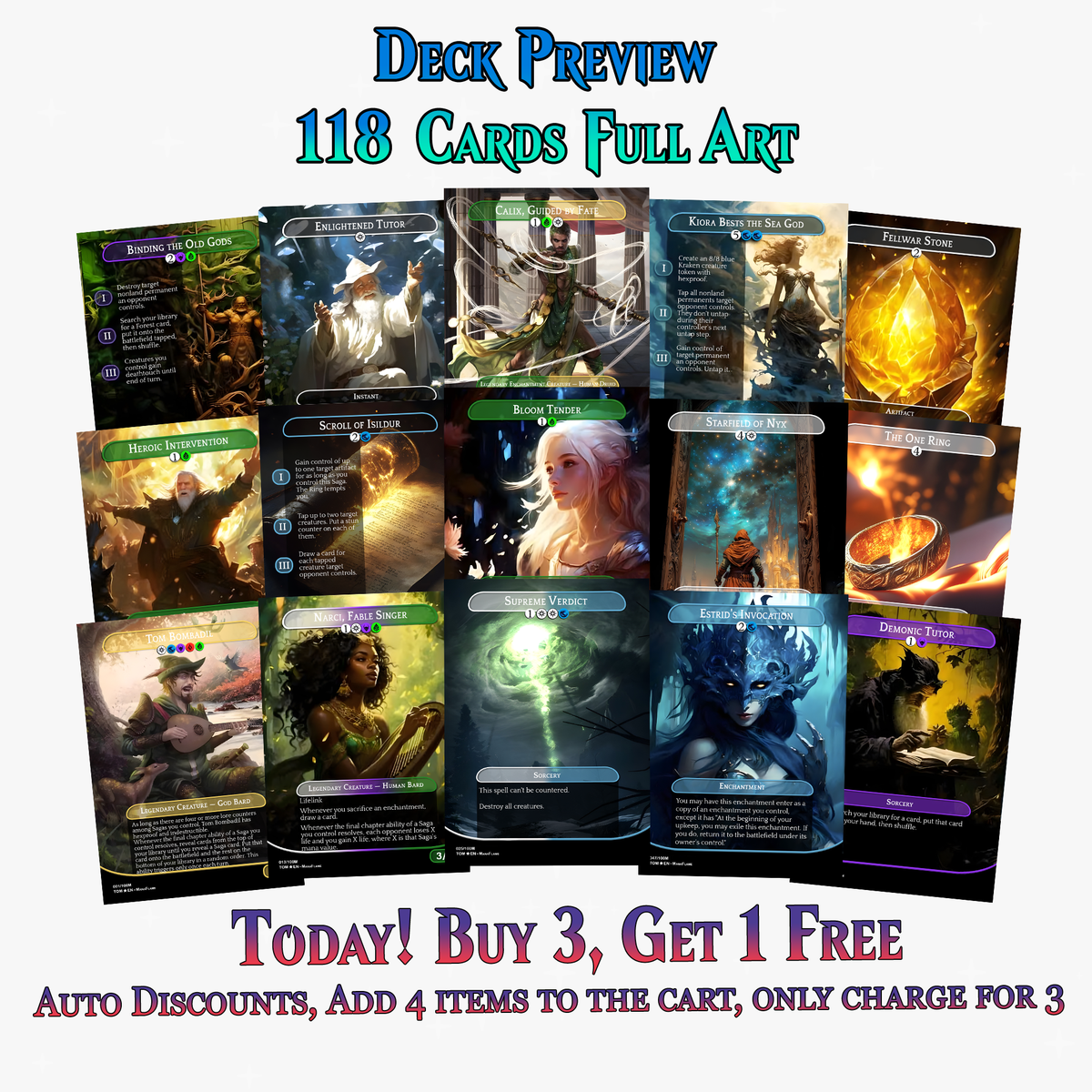 Tom Bombadil Sagas Commander Deck | 118+ Cards | ProxyTCG