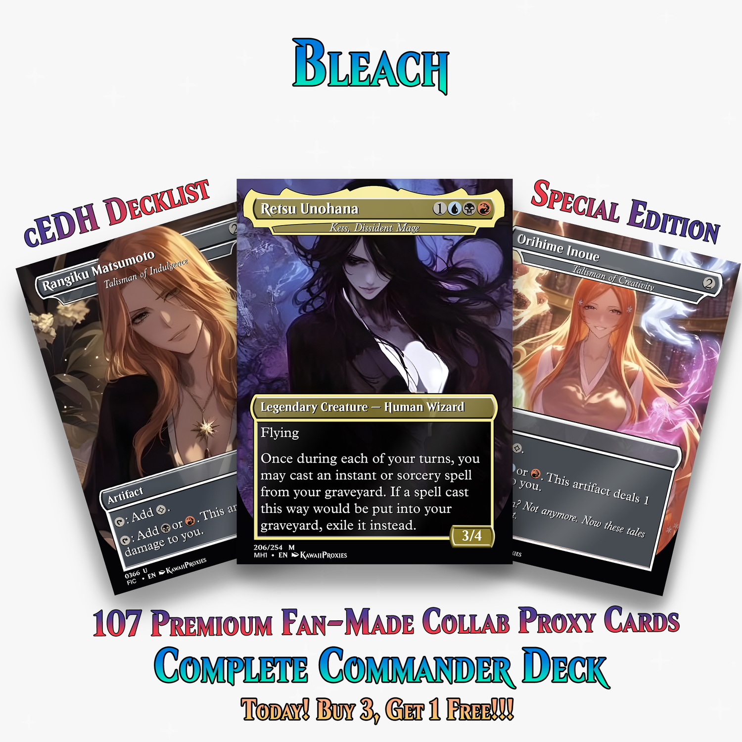 Bleach Anime Commander Deck | 107+ Cards | ProxyTCG