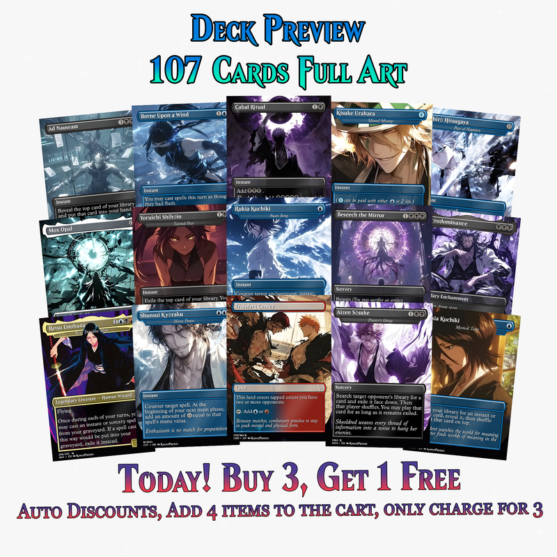 Bleach Anime Commander Deck | 107+ Cards | ProxyTCG