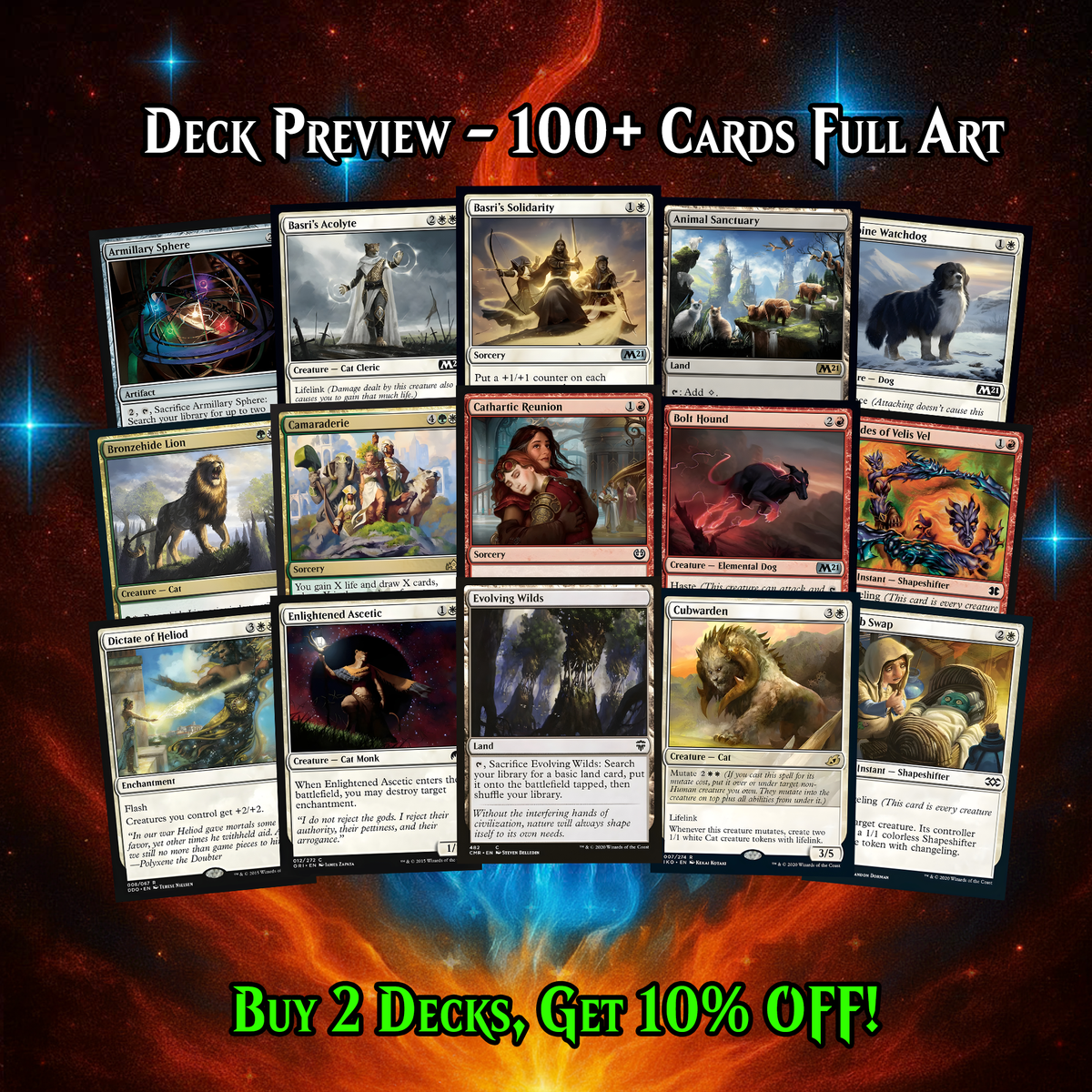 Dogs & Cats Commander Deck – 101+ Cards - ProxyTCG