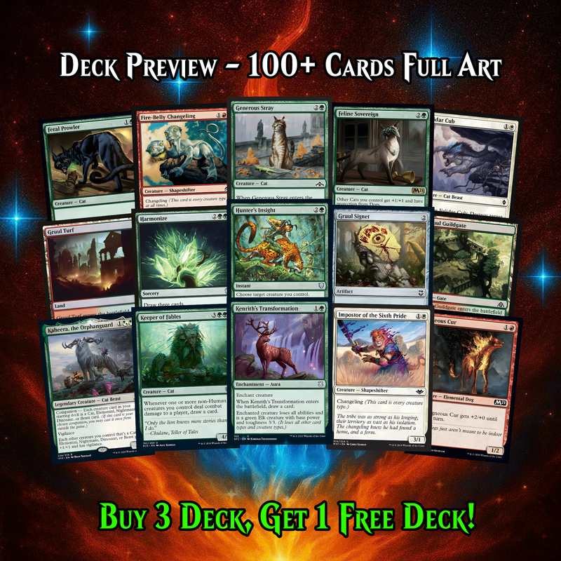 Dogs & Cats Commander Deck – 101+ Cards - ProxyTCG