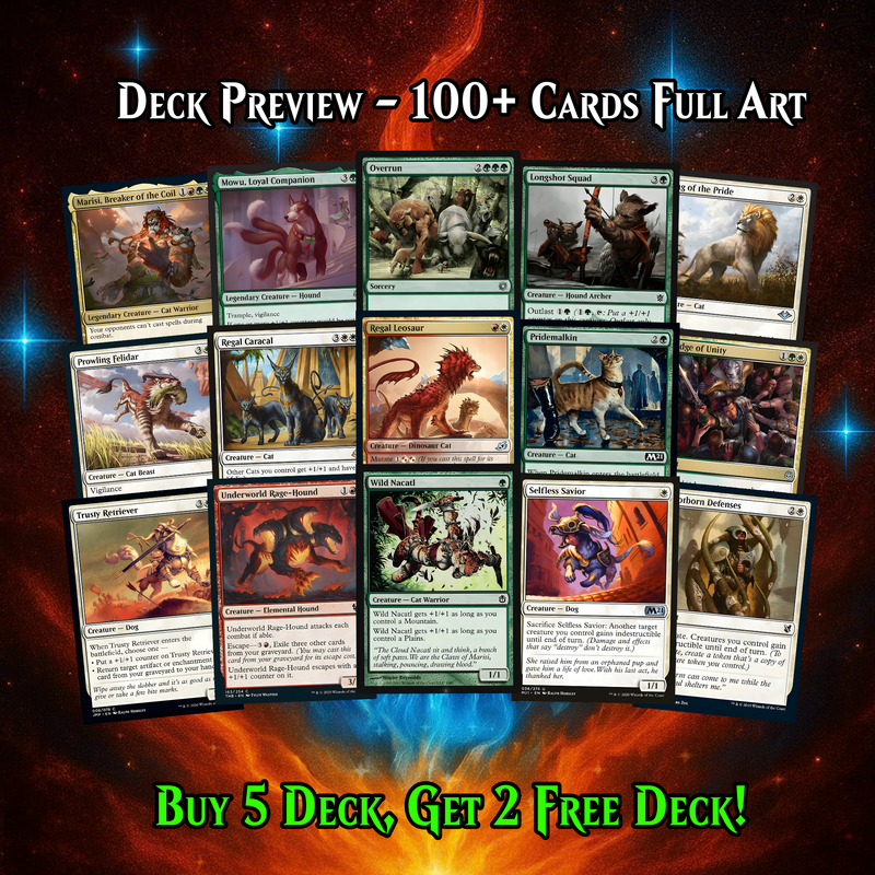 Dogs & Cats Commander Deck – 101+ Cards - ProxyTCG