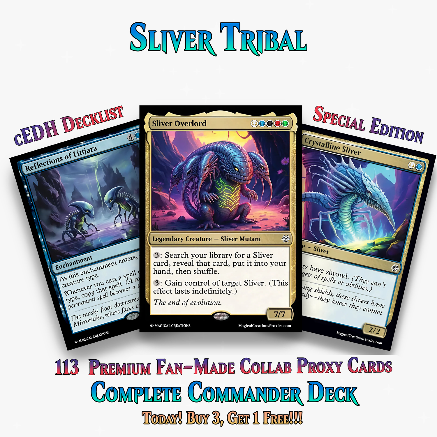 Sliver Tribal Commander Deck – 113+ Cards | ProxyTCG