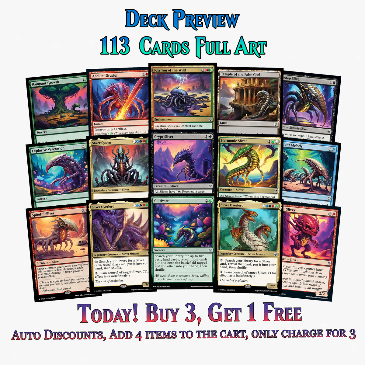 Sliver Tribal Commander Deck – 113+ Cards | ProxyTCG