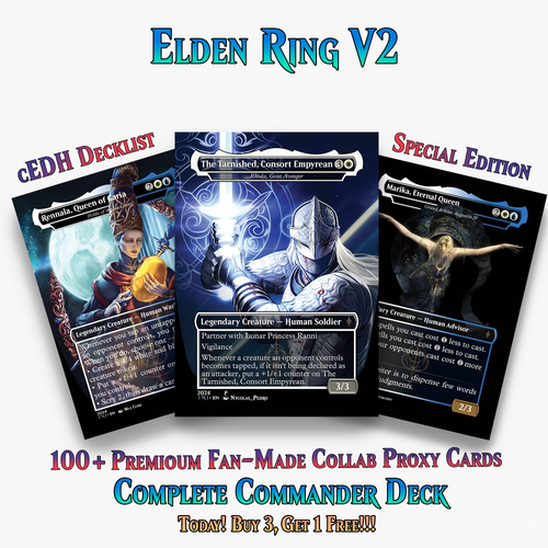 | New | Elden Ring Themed Dual-Commander Deck - 114+ Cards | ProxyTCG