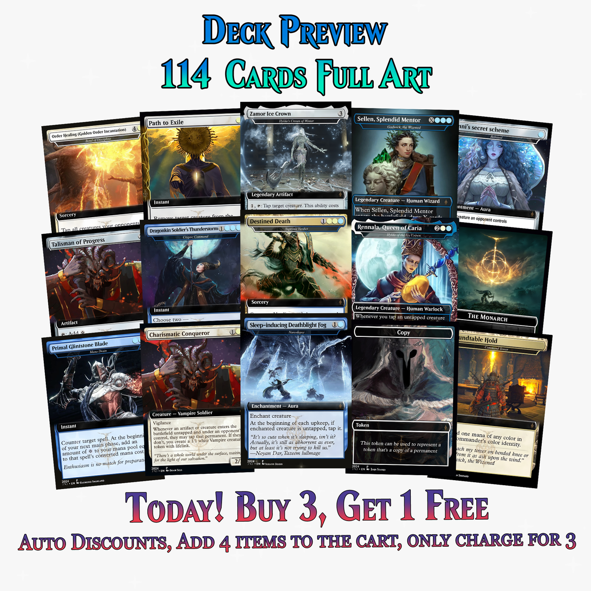Elden Ring Themed Dual-Commander Deck - 114+ Cards | ProxyTCG