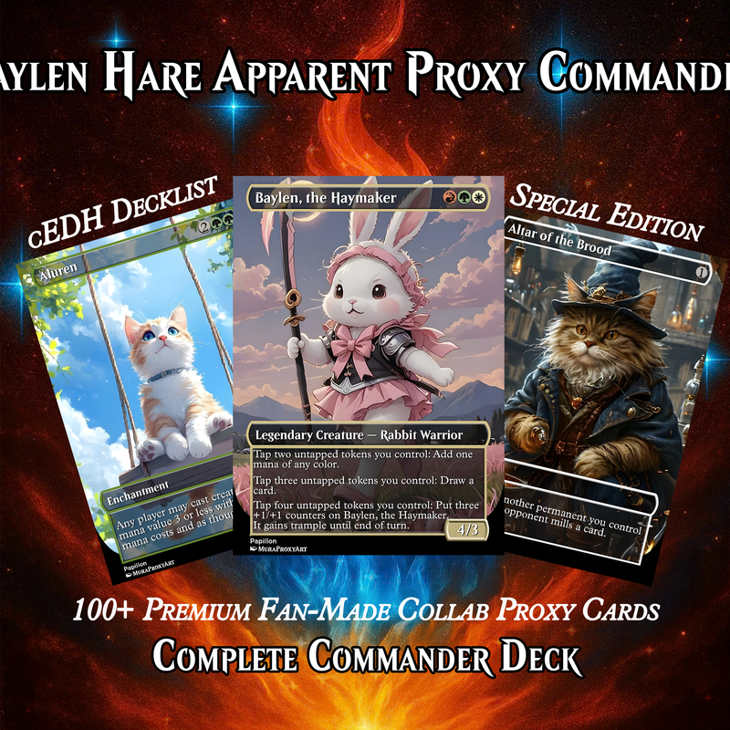 Baylen, Hare Apparent MTG Proxy Commander Deck – Premium Collector Set | 110 Cards | ProxyTCG