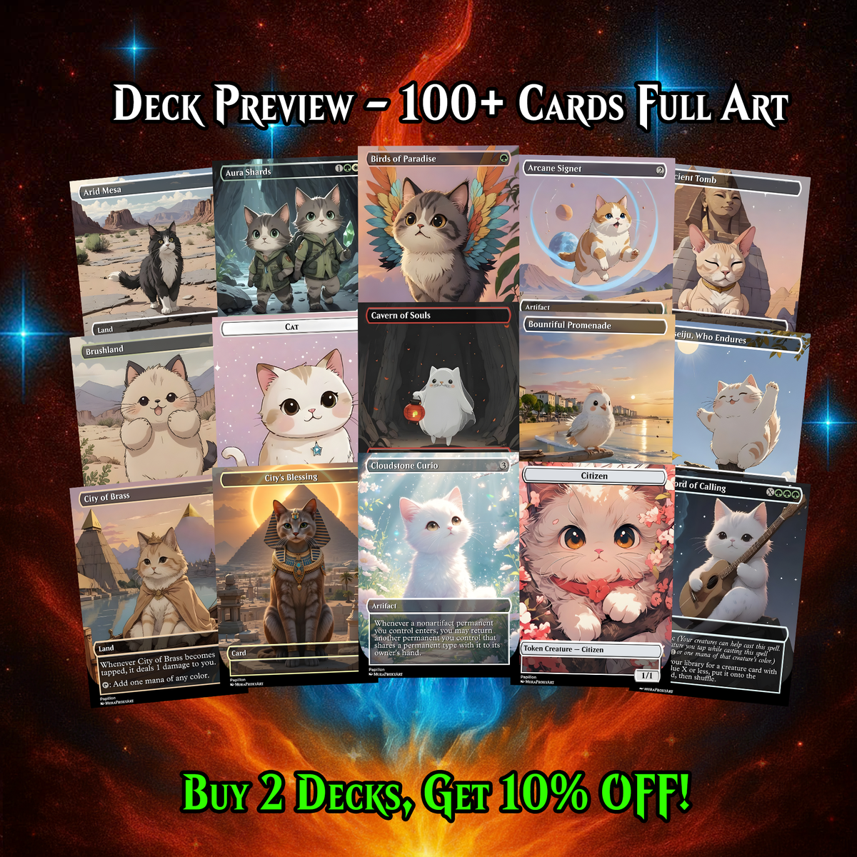 Baylen, Hare Apparent MTG Proxy Commander Deck – Premium Collector Set | 110 Cards | ProxyTCG