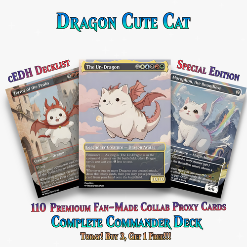 Ur-Dragon Cute Cat Commander Deck - 110+ Cards - ProxyTCG