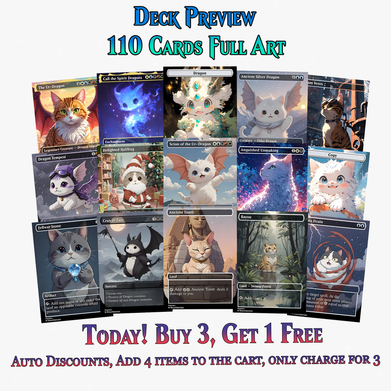 Ur-Dragon Cute Cat Commander Deck - 110+ Cards - ProxyTCG