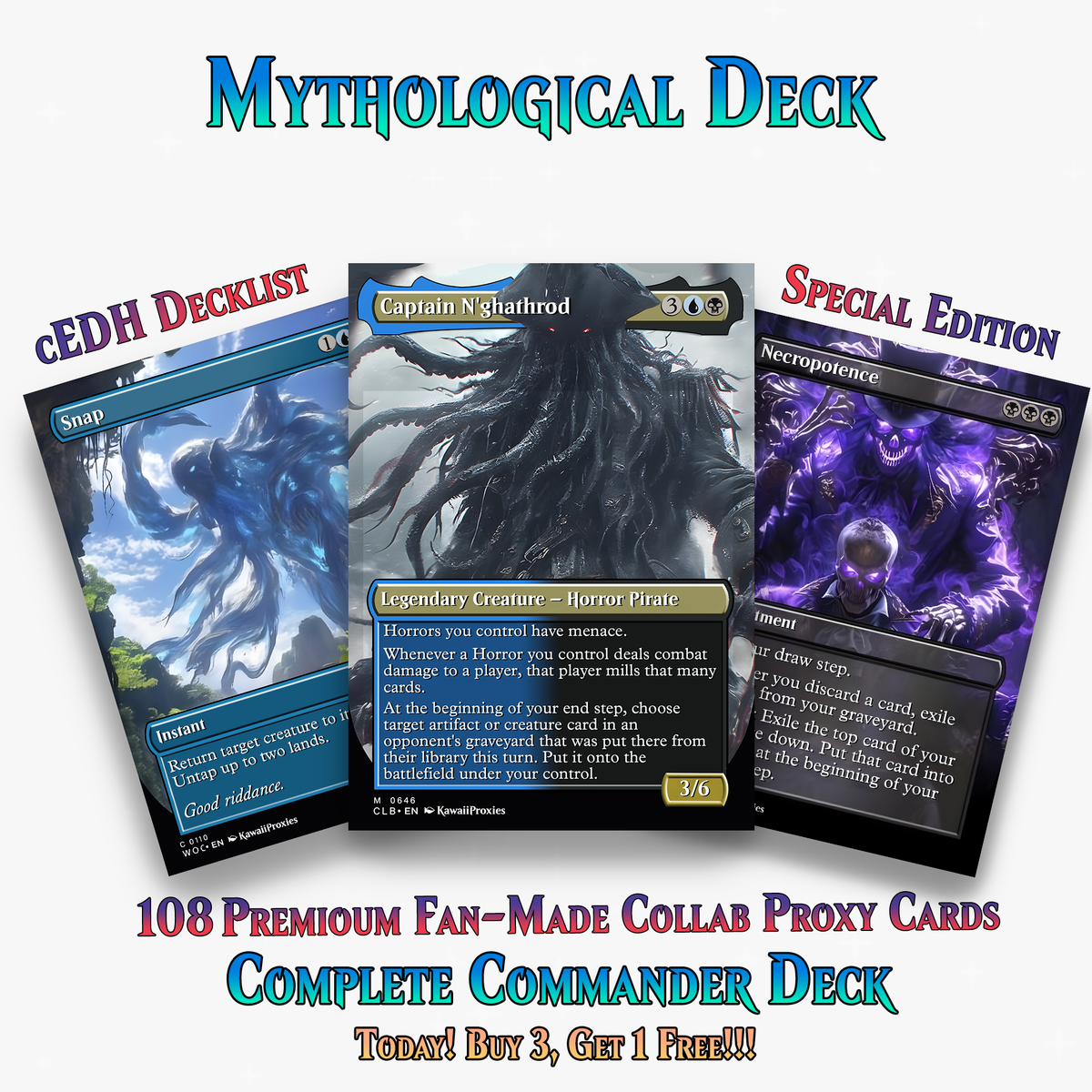 Mythological Creatures Commander Deck – 108+ Cards | ProxyTCG