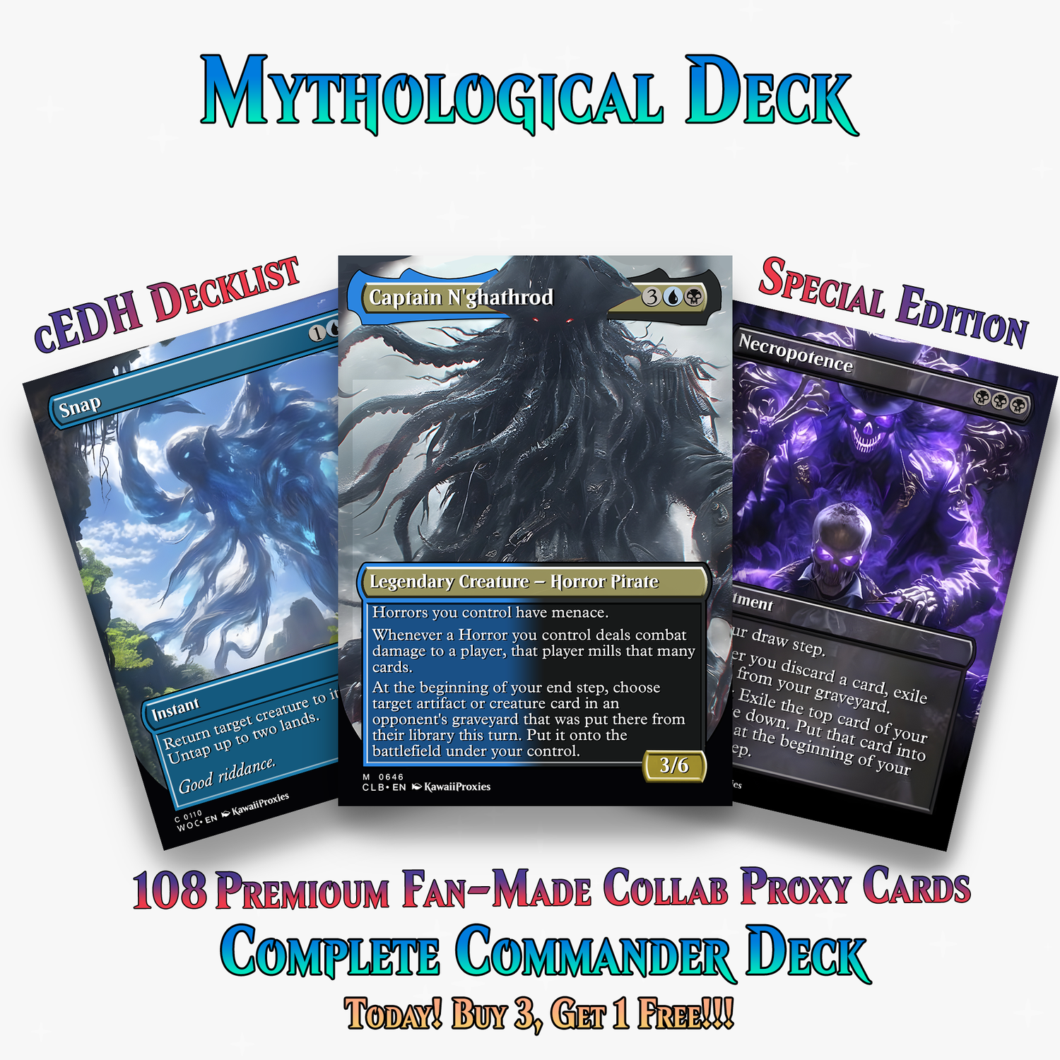 Mythological Creatures Commander Deck – 108+ Cards | ProxyTCG