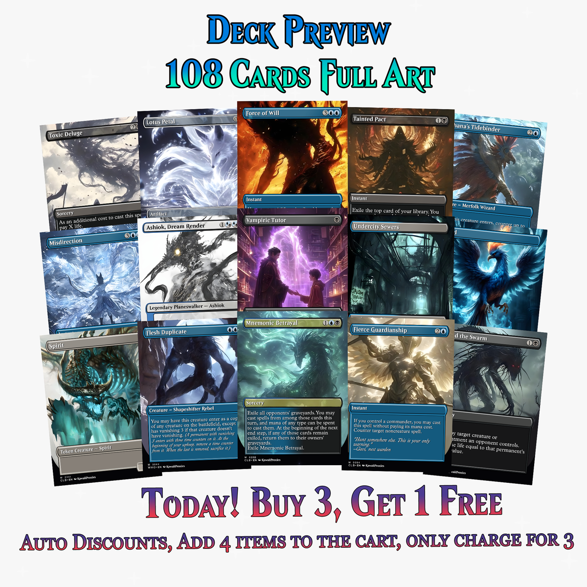 Mythological Creatures Commander Deck – 108+ Cards | ProxyTCG