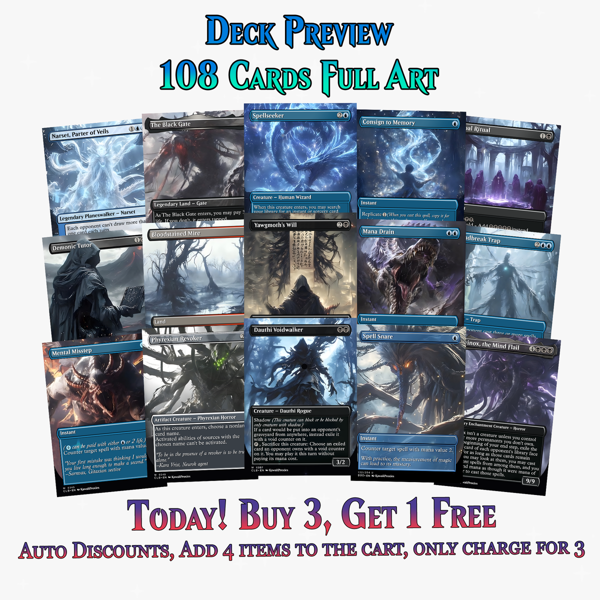 Mythological Creatures Commander Deck – 108+ Cards | ProxyTCG