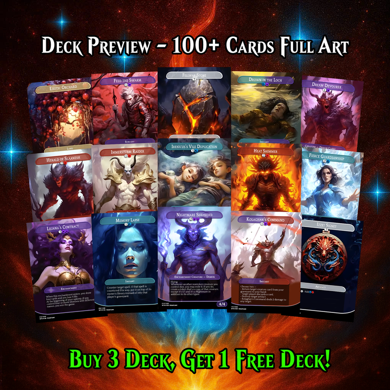 BE’LAKOR DEMON TRIBAL COMMANDER DECK – 108+ CARDS - ProxyTCG