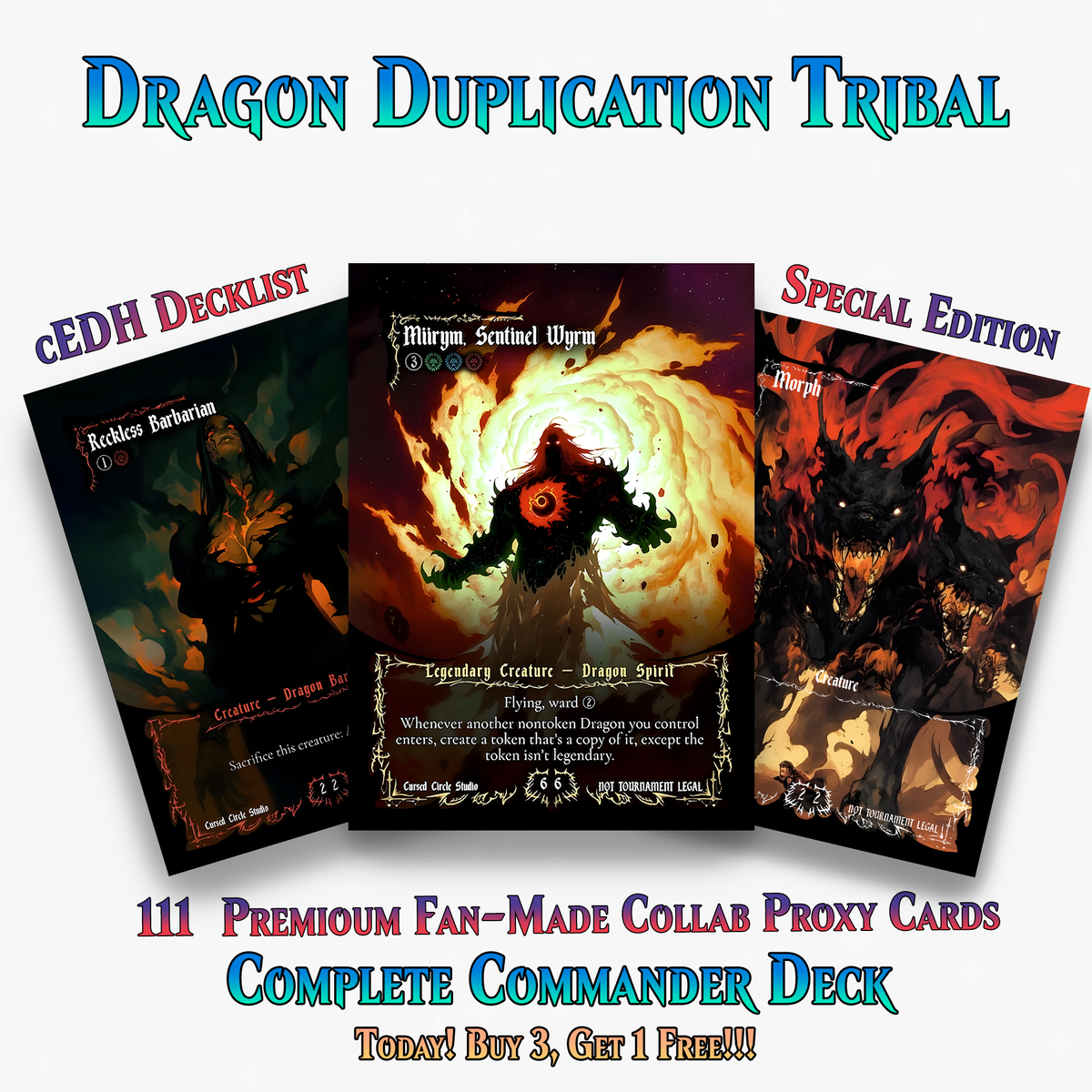 Dragon Duplication Tribal Commander Deck – 108+ Cards | ProxyTCG