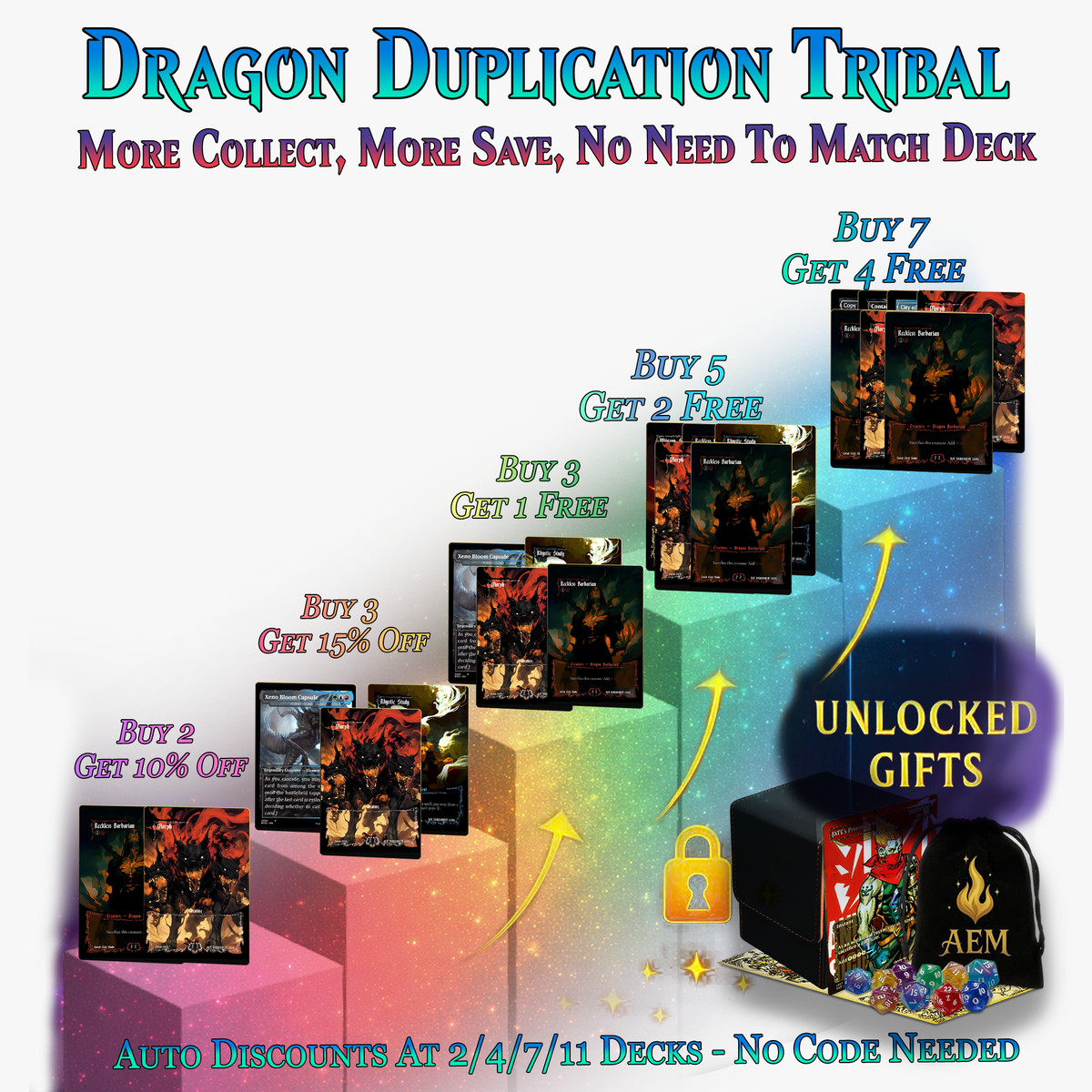 Dragon Duplication Tribal Commander Deck – 108+ Cards | ProxyTCG