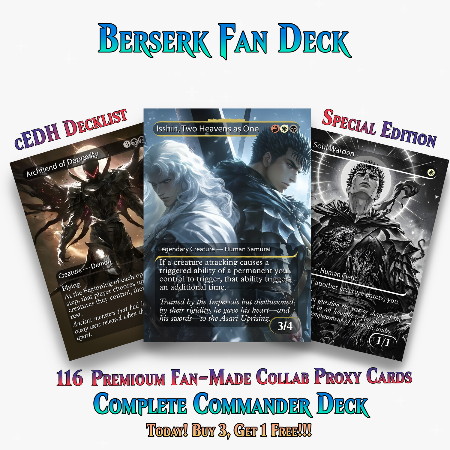 Berserk Anime Commander Deck –  109+ Cards - ProxyTCG