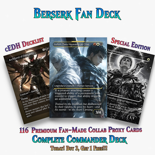 Berserk Anime Commander Deck –  109+ Cards - ProxyTCG