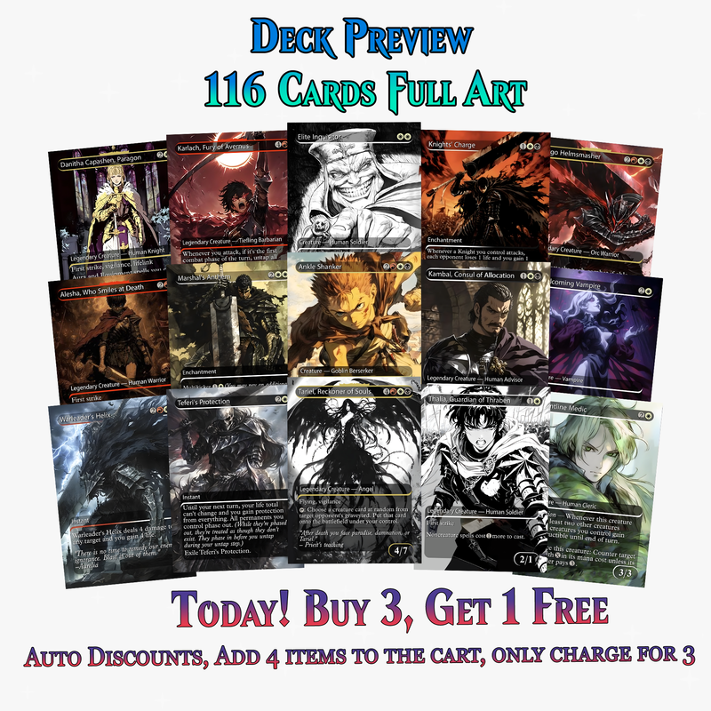 Berserk Anime Commander Deck –  109+ Cards - ProxyTCG