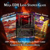 Stained Glass Mega EDH Land Pack | 55 Proxy Lands Collector Set | ProxyTCG