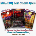 Stained Glass Mega EDH Land Pack | 55+ Cards | ProxyTCG
